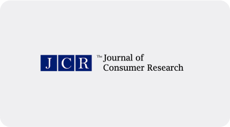 JCR Journal of Consumer Research